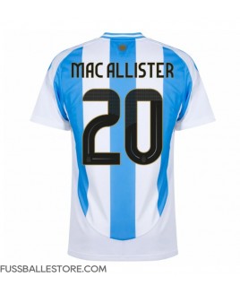 Günstige Argentinien Alexis Mac Allister #20 Heimtrikot Copa America 2024 Kurzarm